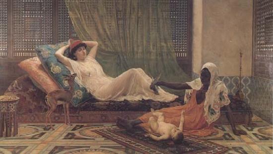 Frederick Goodall A New Light in the Harem (mk32) china oil painting image